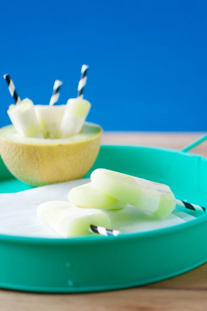 Melone Mascarpone Popsicles