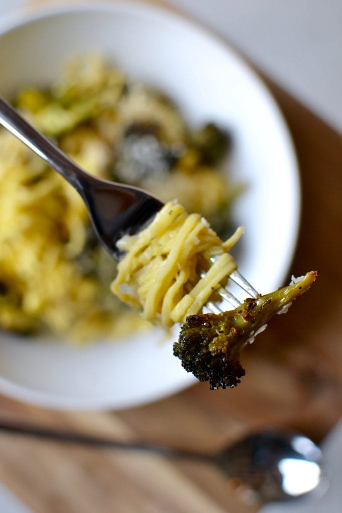 Vegetarische Brokkoli Carbonara