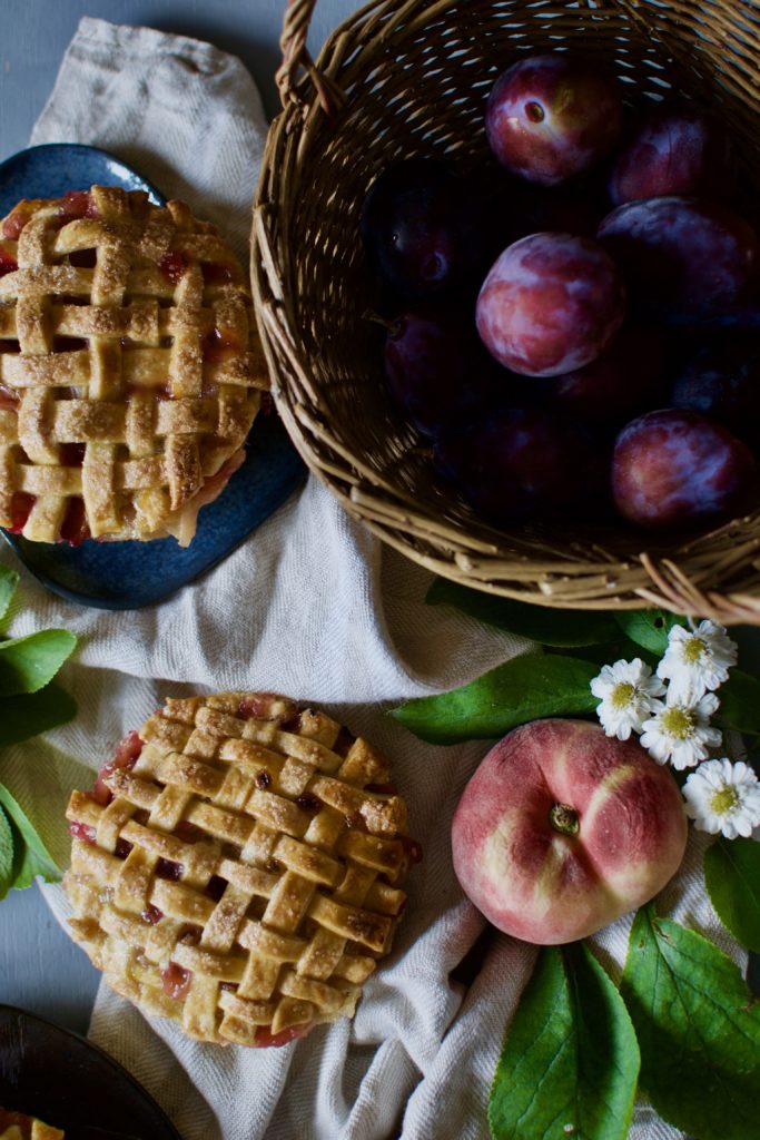 Zwetschgen Pfirsich Pies